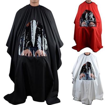 Salon Barber Haare schneiden Haarschnitt Cape Friseur Kleid Stylist Sichtfenster