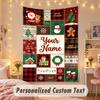 Wall Hanging TapestryChristmas Custom Name Print Art For Indoor Home Room Decoration Holiday Gift