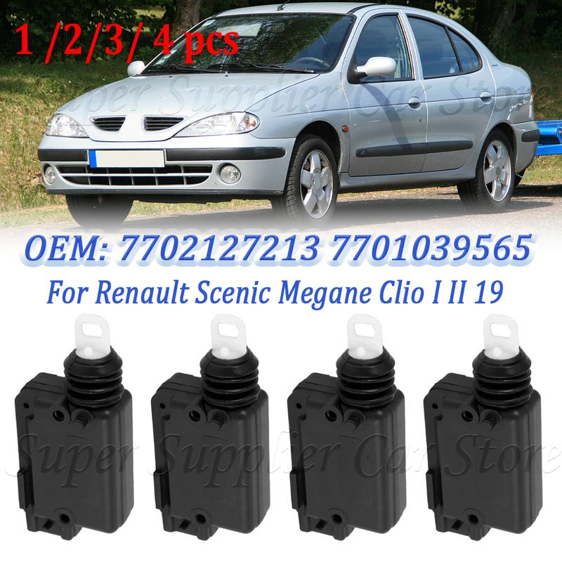 Nou Pentru Renault Scenic Megane Clio I II 19 Mașină Ușă Față Blocare Centrală Motor Actuator 2P 1/2/3/4 BUC 7702127213 7701039565