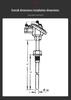 Flange Mount Temperature Transmitter, Model SBWR-2380/WRP-230, 4~20mA, 485 Communication.