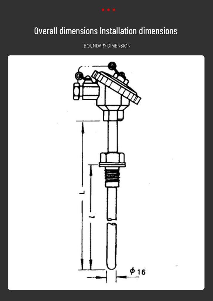 Flange Mount Temperature Transmitter, Model SBWR-2380/WRP-230, 4~20mA, 485 Communication.