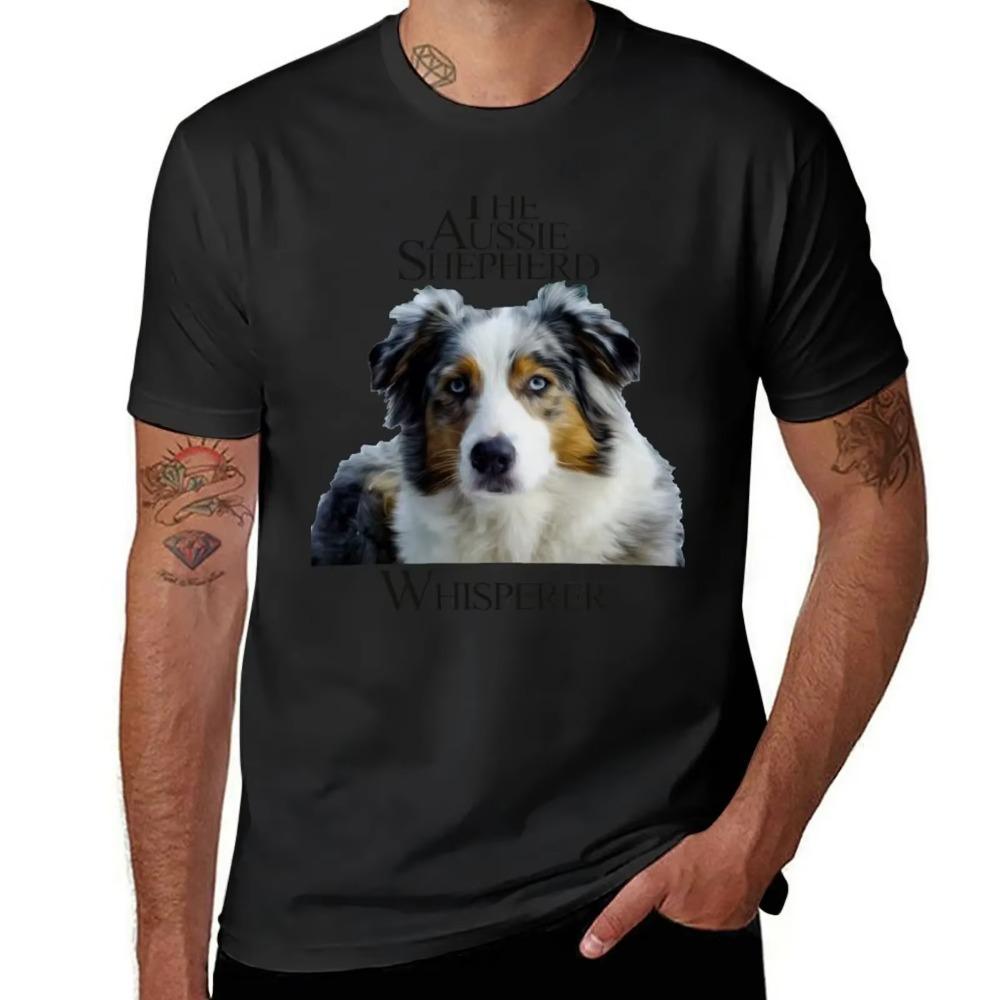 

The Australian Shepherd Whisperer T-Shirt for a boy korean fashion cute clothes quick drying T-shirt men XXXXXL чёрный