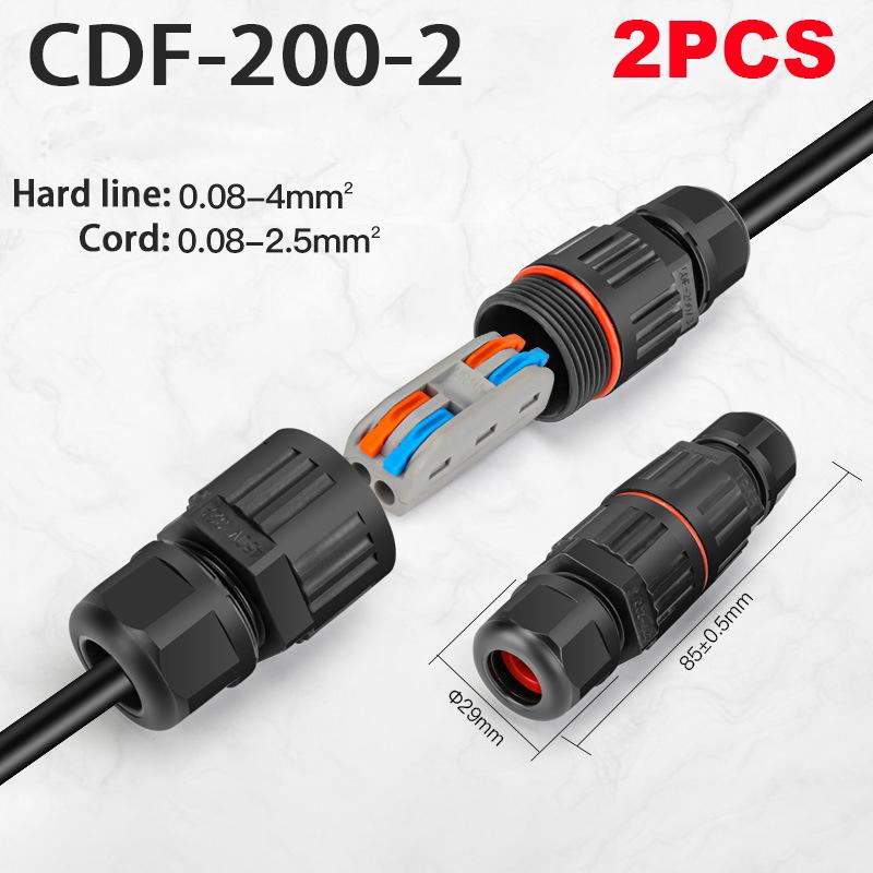 IP68 Wasserdichte Verbindungsdraht Schnellverbindung Wasserdichter Stecker 2/3 Pin Lötfrei LED Lampenverkabelung Außen Regensichere Klemme