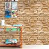 Brown Stone Peel And Stick Wallpaper Self-Adhesive Removable Wallpaper Waterproof  Contact Paper For Kitchen Wall Home Decor