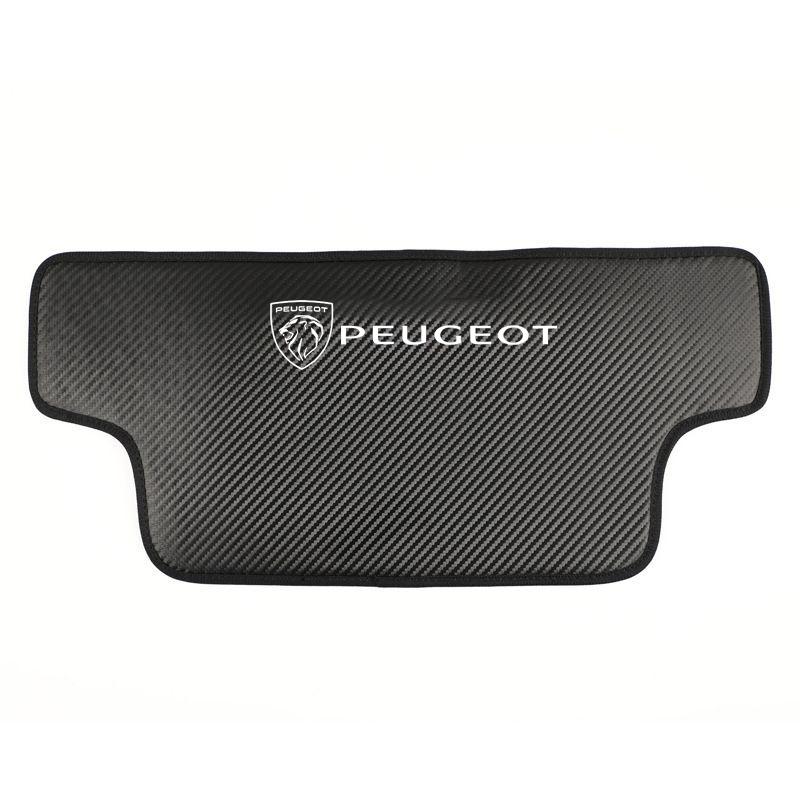 Carbon Fiber Car Seat Back Protector Leather Cover for Peugeot 3008 308 208 508 207 2008 RL 5008 206 408 108 4008 Auto Accessories