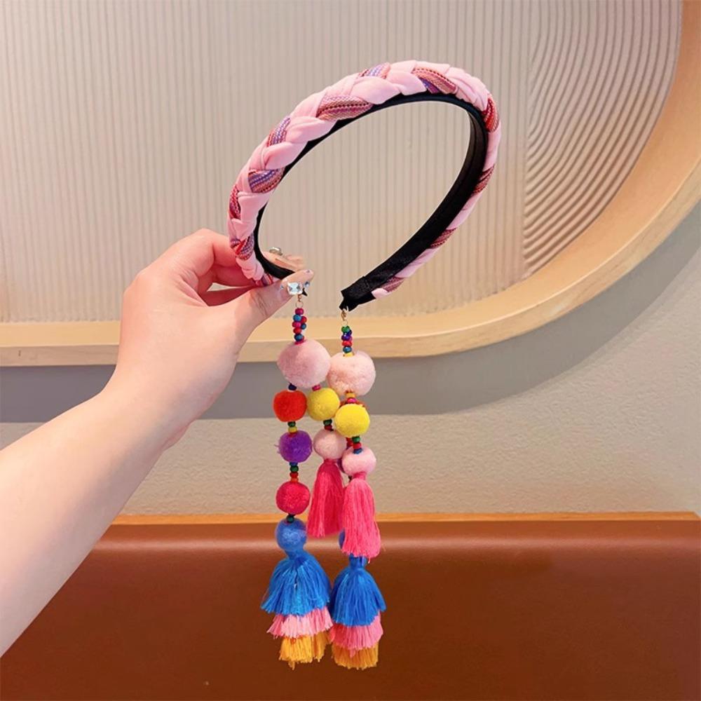 Cloth Tassels Hairdband Exotic Bohemian Headbands Vintage Ethnic Style Headband  Hair Accessories