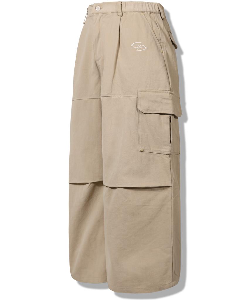 GUBIN Suede Cargo Pants - Beige