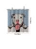 1Pc Dog Print Waterproof Shower Curtain Shower Partition Curtain With 12 Hooks Multiple Sizes Easy To Install Protecting Privacy