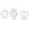 1pcs Guitar Control Knobs 6mm (0.24") Shaft Pots Rotary Volume Tone Buttons for Electric Guitar or Precision Bass