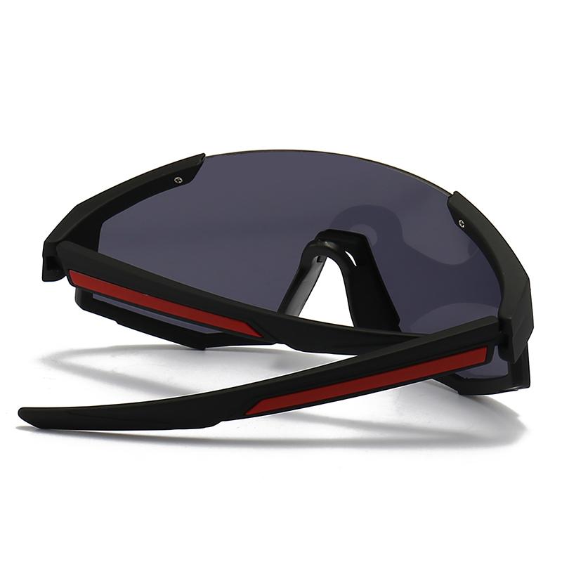Sps04 One-Piece Oversized Frame One-Piece Retro Sunglasses Modern Charm Glasses Trendy Street Photography Sunglasses