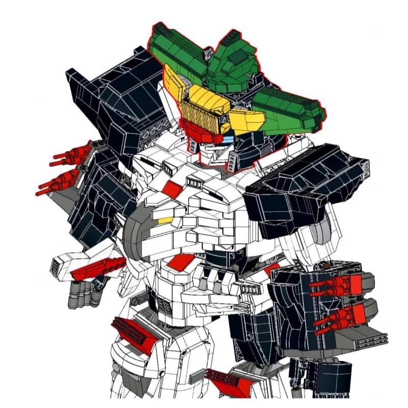 M Building Block Compatible Lego, King J-Der Mech Model, Parts Robot Male