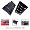Fit For Mazda 6 Atenza 2014-2017 Black ABS Side Window Louver Sun Shade Cover