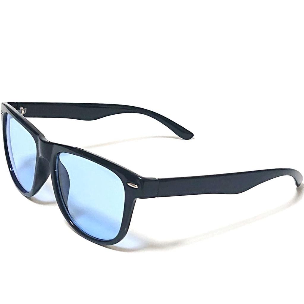 FashionBerry Svart x Lyseblå og Wellington UV Sports Solbriller for Fjell og 8. Solbriller, Herre- og damestil, Unisex, Stilig, Beskyttelse,