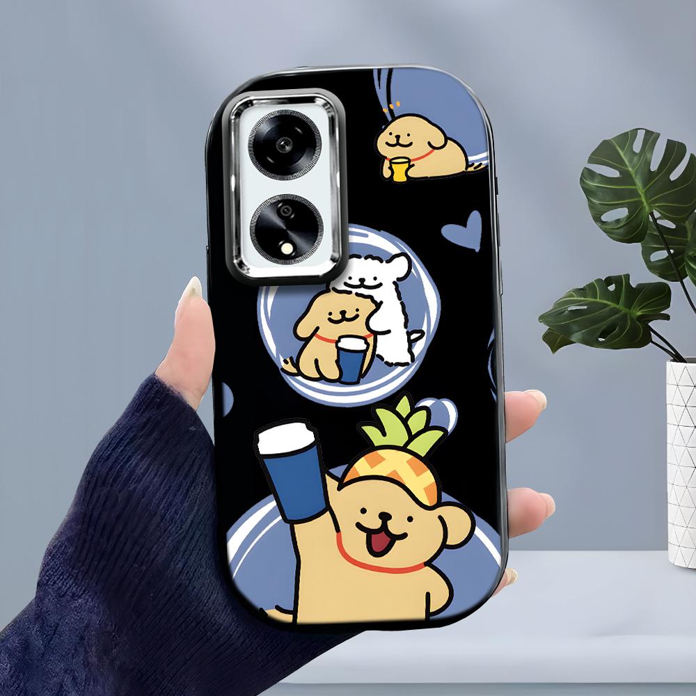 Ensfarget Sølvkant Linse Myk Flytende Silikon Støtsikkert Telefondeksel for iPhone Samsung Huawei Honor Xiaomi Redmi OPPO Realme Vivo Infinix Tecno