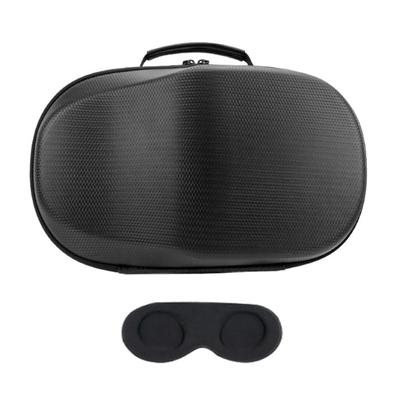 Caja de viaje pequeña de EVA PU, caja de transporte para 4 auriculares VR, organizadores, fácil de abrir y cerrar, soporte rígido de transporte.