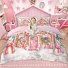 Homewish Gingerbread Nutcracker Duvet Cover Set For Kids Girls Merry Christmas Quilt Cover Set Happy New Year Gifts Bedding