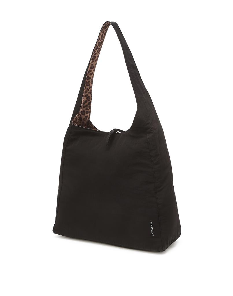 Jillstuart Acc [Easy Bowbow] Black Nylon Reversible Shoulder Bag L