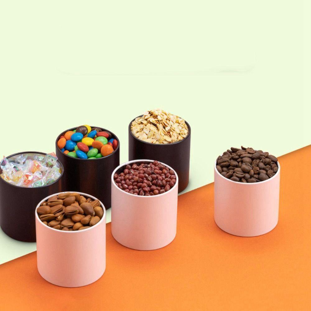 Round 1Pcs Sealed Candy Gift Case Eco-friendly Tea Box Tea Container Tea Can Tea Packaging Jar