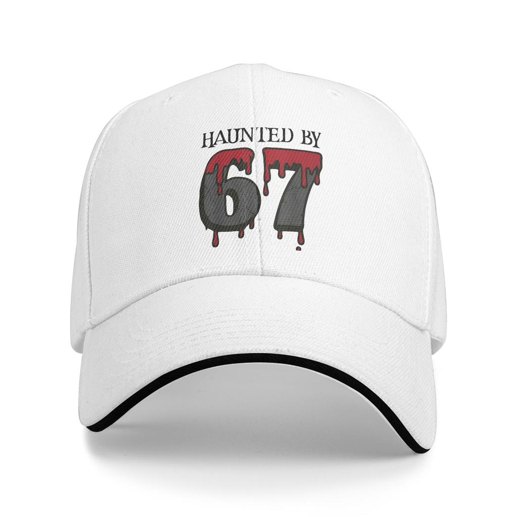 Haunted by Meme Halloween Pumpkin Baseball Cap Fashion Sandwich Hats Unisex Breathable Caps Hat Sport