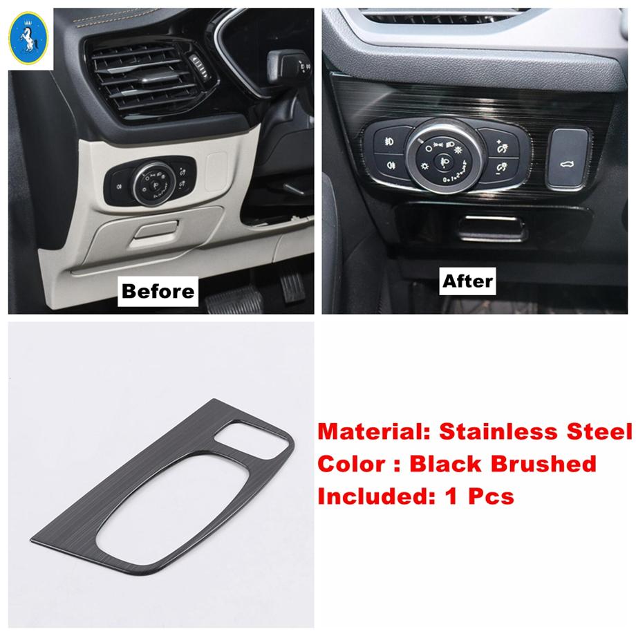Schwarzes gebürstetes Style Frontlüftungsgitter / Türlautsprecher / Scheinwerferschalter Abdeckung Zierleisten Zubehör für Ford Focus MK4 - 2025