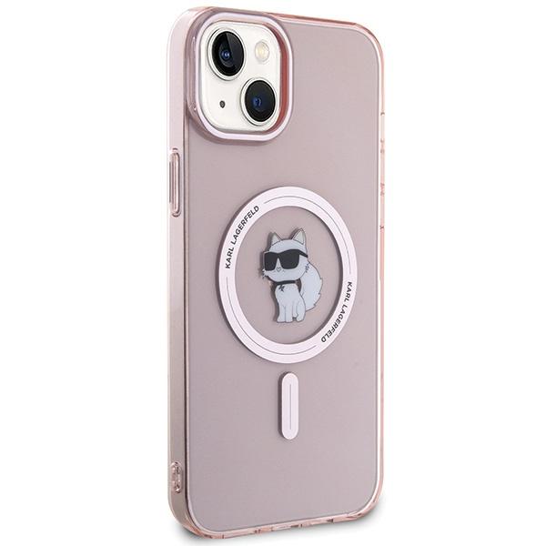 Karl Lagerfeld KLHMP15MHFCCNOP iPhone 15Plus / 14 Plus 6.7" Pink Hardcase IML Choupette MagSafe