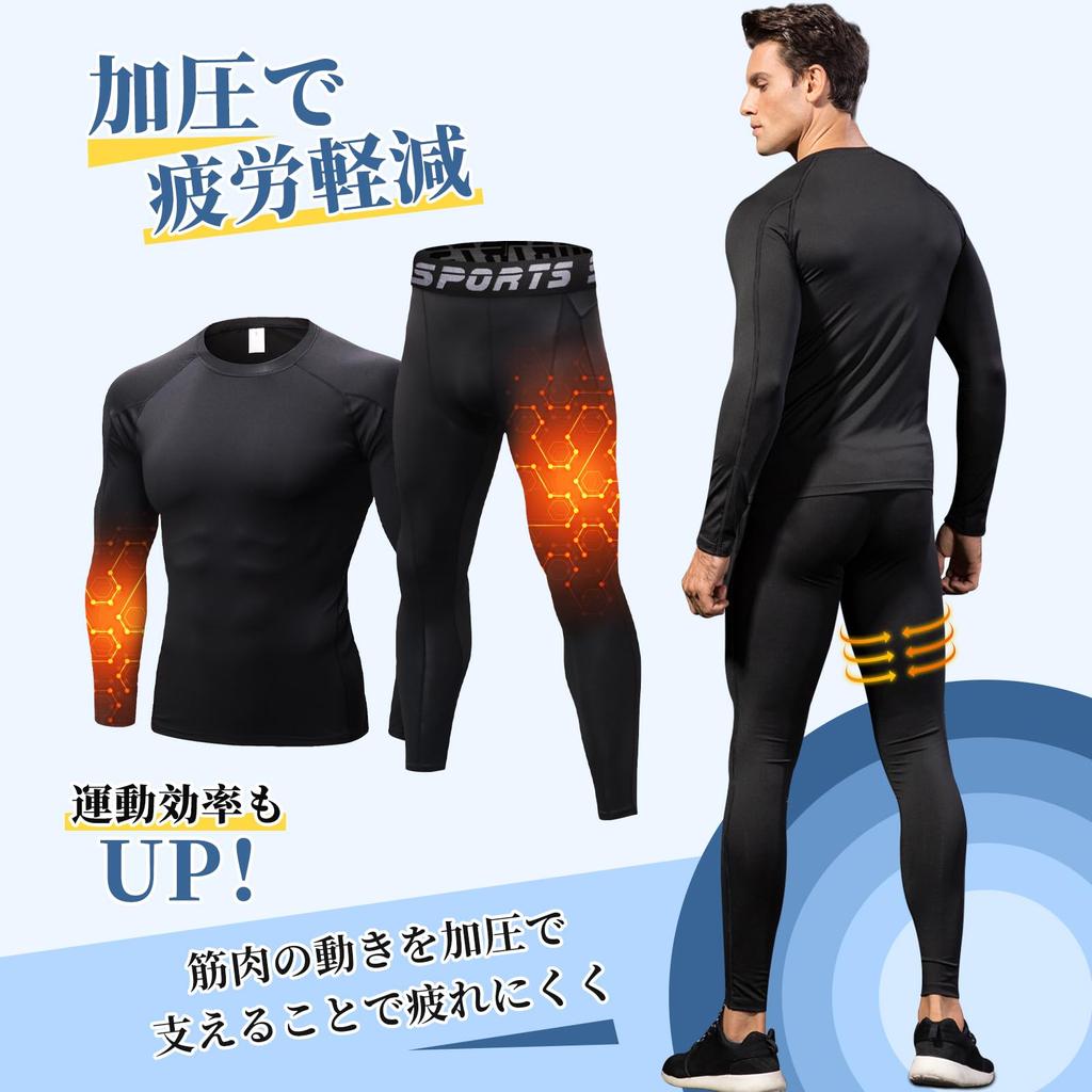 Kompresní oblečení Horní a spodní sportovní Sportovní trénink Pot Rychlé chlazení [SCHEKNTS] Pánská sada, Spodní prádlo, Nátělník, Legíny, Oblečení, Absorpční, Rychleschnoucí,