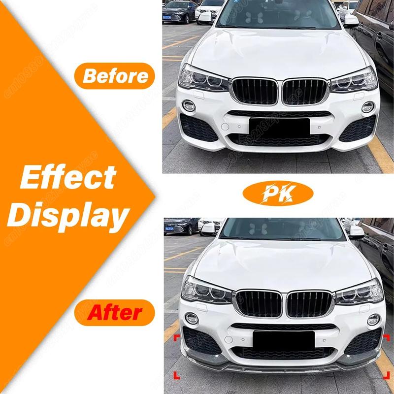 For BMW X3 F25 X4 F26 M Sport M40i XDrive 20i 28i 30i 35i 20d 30d 35d 2014 2015 2016 2017 2018 Car Front Bumper Spoiler Lip Kit
