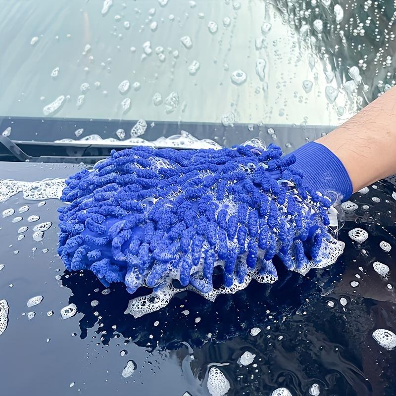 Microfiber Car Wash Gloves Chenille Car Mitt Cleaning Tool Car Detailing Thick Car Care Detailing Brushes Washer Sponge