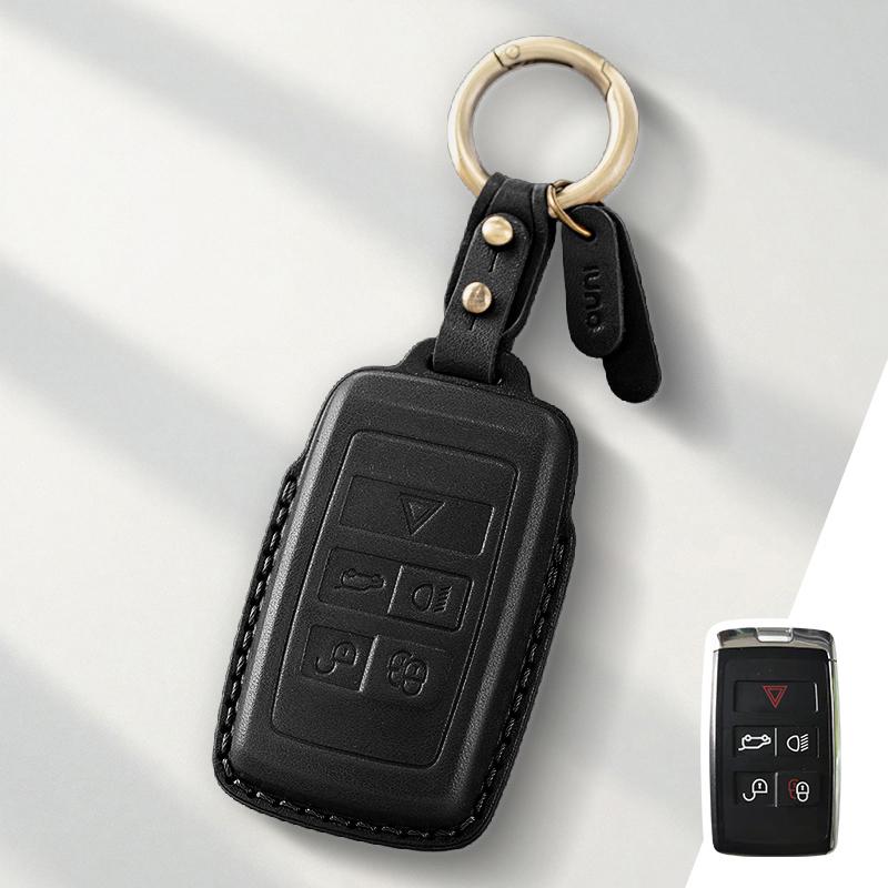 Custodia Protettiva in Vera Pelle per Chiave Fob Land Rover Range Rover Evoque Discovery Sport Vela 4