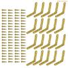 K1AE 20 Set  Gold Boxes Hinges 90 Degree Hinges Set for Small Chests & Craft Projects