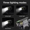 USB Rechargeable Bike Headlight Waterproof Bright LED Bicycle Flashlight High Lumen Cycling Safety Strobe Warning Light 7