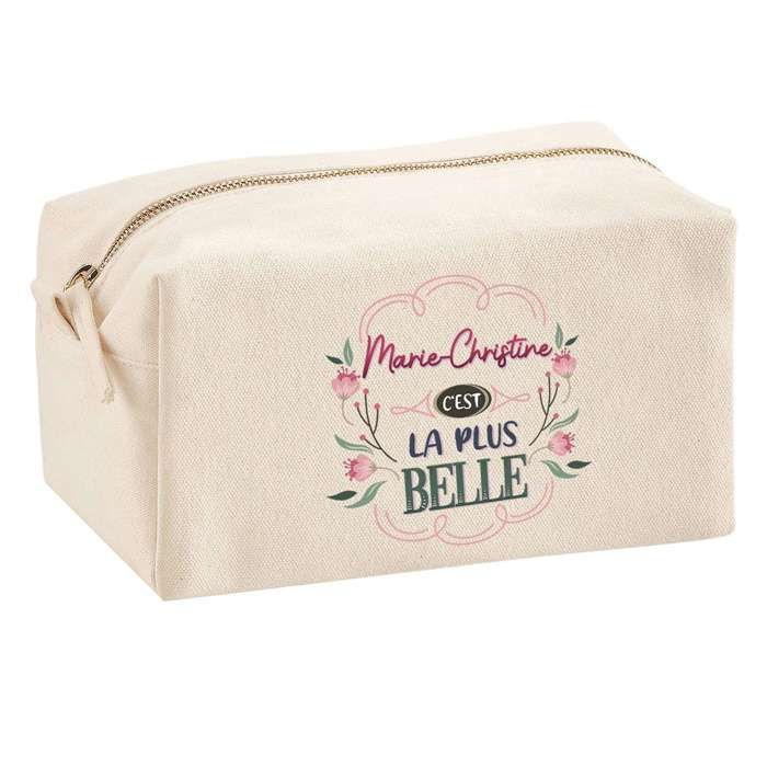 Trousse multifonction Marie-Christine la plus belle Cadeau Anniversaire Idée Personnalisé | Trousse Scolaire Fournitures Bureau