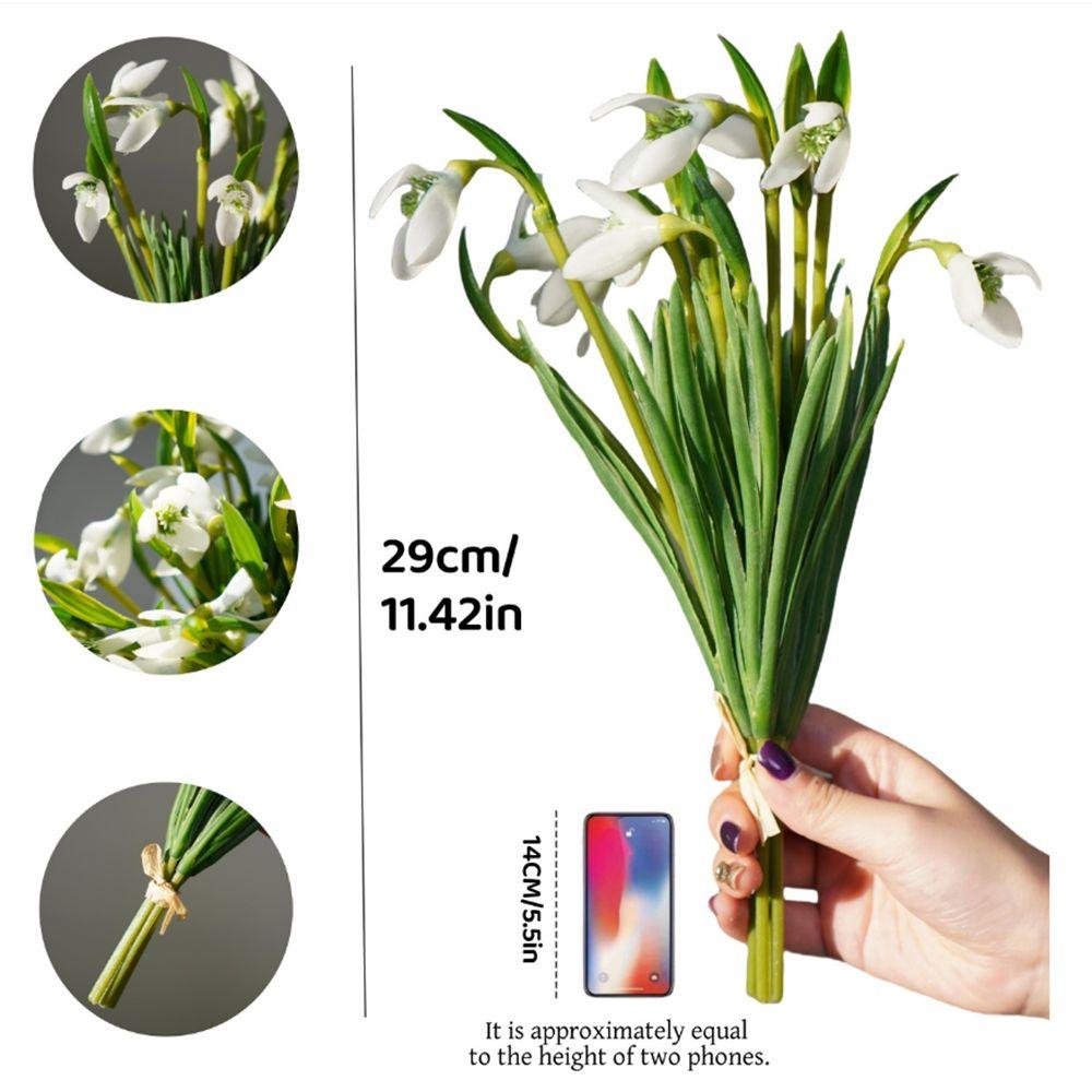 5 Stück/Bund Seidenblütenblätter Simulation Blumenstrauß Simulation Narzissenblüte Heimdekoration