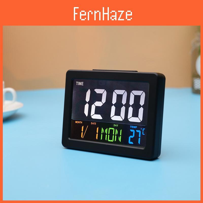 Digital Lcd Alarm Clock With Temperature Calendar For Students And Home Use