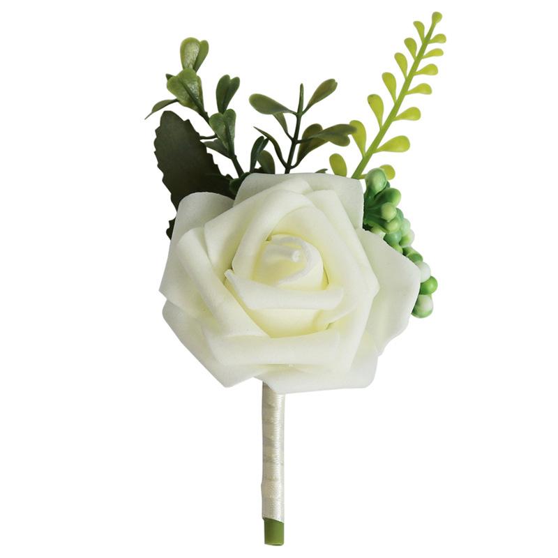 Fashion Groom Boutonniere Wedding Corsage Flower Pins Brooches Mens Lapel Pin Custom