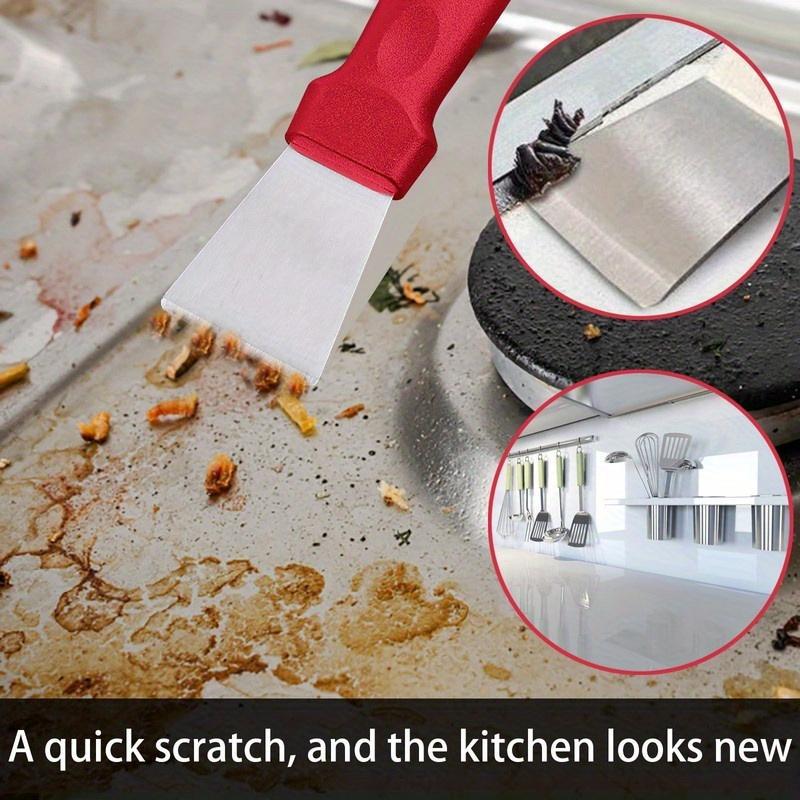 1Pc Stainless Steel Ice Shovel Convenient Cleaning Sharp Volute Scraper Household Range Hood Decontamination Shovel Cleaning Tools