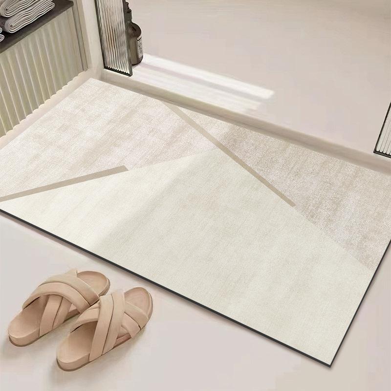 Minimally Modern Bathroom Floor Mat Absorbent Anti Slip Bathroom Door Diatomaceous Earth Quick Drying Shower Floor Mat