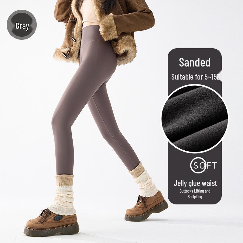 

Женские флисовые леггинсы с высокой талией «Акула» - Осенне-зимние леггинсы с контролем живота, без неловких линий. M (45-52 kg)