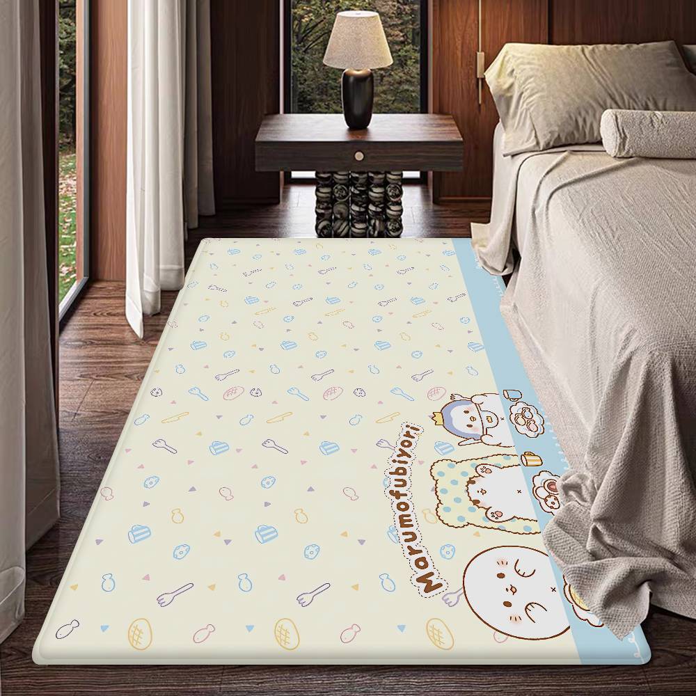 M-Moppu Floor Mat INS Style Soft Bedroom Floor House Laundry Room Mat Anti-skid Household Carpets