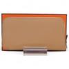 Auth Azap Long Silk In Wallet Chai Brown Leather Z Stamp He6649he