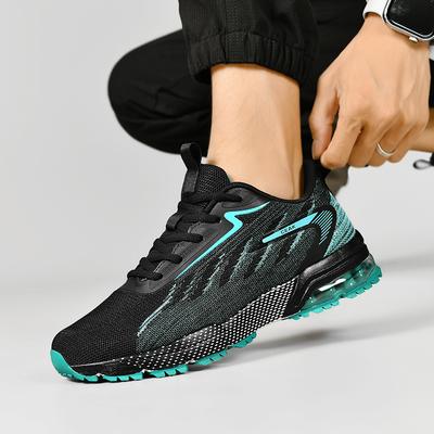 Erkek Spor Ayakkabıları Spor Hava Yastıklı Koşu Ayakkabıları Nefes Alabilir Darbe Emici File Rahat Günlük Antrenörler