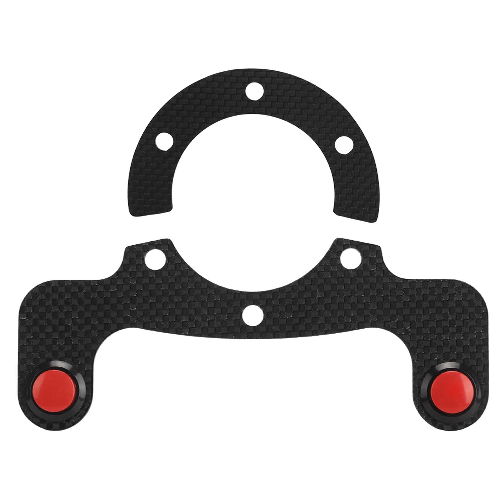 Carbon Fiber External Horn Button Kits for MOMO/OMP/Nardi/ 6 Steering Wheel Steering Wheel Horn Button Double button