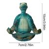 Meditation Turtle Ornament Yoga Turtle Decoration Sitting Tortoise Figurine Sea Turtle Statue Home Office Decor