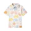 Kids Casual Short Sleeve Polo Shirt Animal Print Lightweight Comfortable Soft Fabric Summer Top for Boys Girls