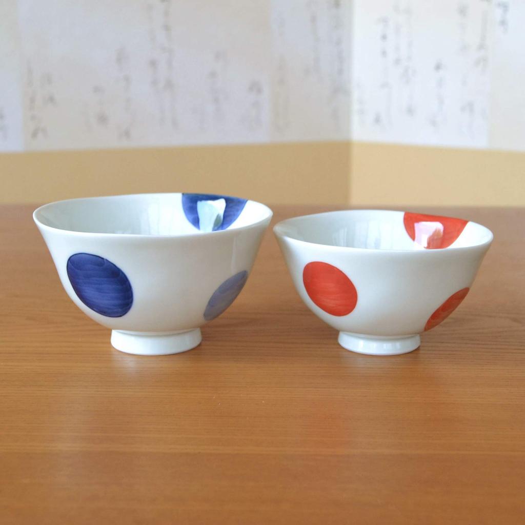 thank you card included Couple bowl pair rice bowl Arita ware Nisai maru crest gift box Thank-you item, gift, present, retirement, promotion,