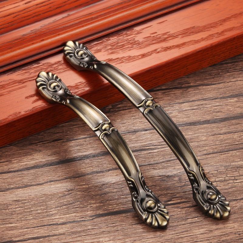 Bronze Series Cabinet Handles Zinc Alloy Antique Cabinet Pulls Drawer Knobs Wardrobe Door Handle Furniture Handle