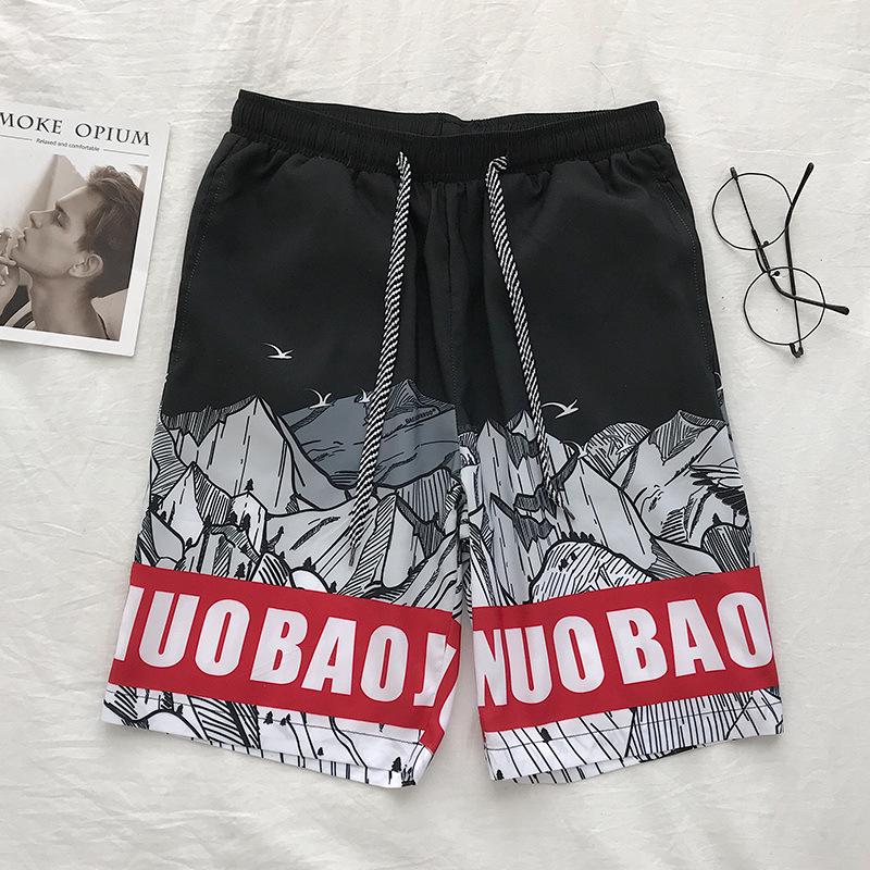 K167 Summer Casual Men's Korean Style Loose Beach Shorts