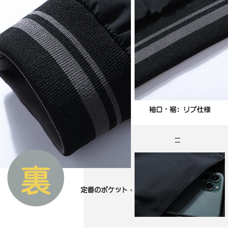 QINPHEN Herren Wende-Fliegerjacke/Daunenmantel, Warmer und Kälteschutz Wintermantel, Dickes Fleecefutter, Marineblau, Größe L