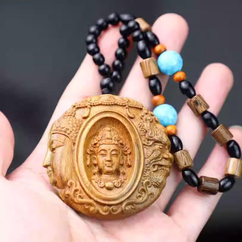 Chengui Zhao Gongming Martial God of Wealth Pendant Necklace – Five Ways God of Wealth Design for Men and Women