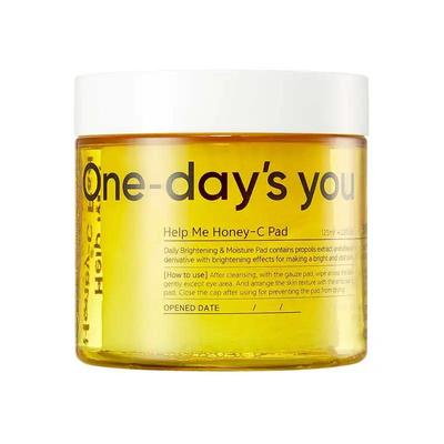 Help Me Honey C Pad - 125ml (60pcs), Brightening, Moisturizing, Korean Cosmetics, Kbeauty, Sample